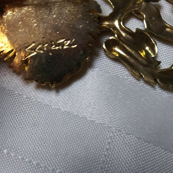 Judaica Art Set of 5 Brooches Signed - Picture 13 of 16